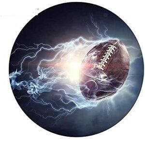 Football 8in Computer Mouse Pad- NEW